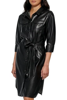 Платье-рубашка Calvin Klein 44(M) Чёрный (157936)