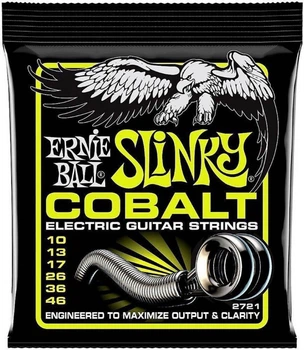Струны для электрогитары Ernie Ball 2721 Cobalt Slinky 10/46