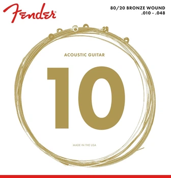 Струни для акустичної гітари Fender 70XL 80/20 Bronze 10/48