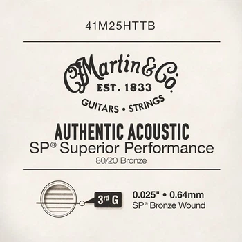 Струна Martin 41M25HTTB Authentic 80/20 Bronze .025
