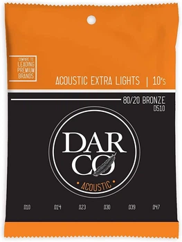 Струни для акустичної гітари Martin D510 Darco 80/20 Bronze Extra Light 10/47