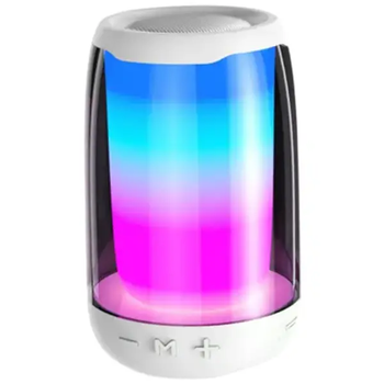 Портативна колонка Pulse 4 mini BT/TF/FM/TWS/AUX/USB з підсвіткою 5 Вт, білий(8893AW)(PR)