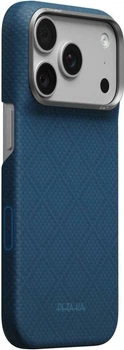 Чохол для смартфона Apple iPhone 18 Pro/17 Pro Pitaka Edge Case Argyle MagSafe Midnight Blue (KI1816P)