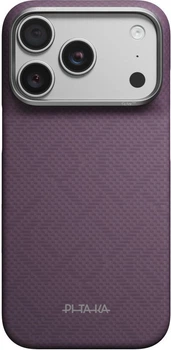 Чохол для смартфона Apple iPhone 18 Pro/17 Pro Pitaka Edge Case PTK Weaving-Charoite MagSafe Purple (KI1822P)