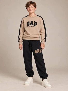 Костюм на мальчика Gap 134 см бежево-черный