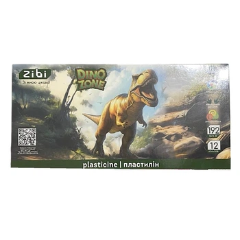 Пластилін DINO KIDS Line 12 кольорів 192 г