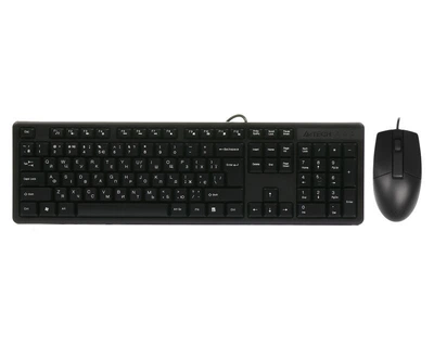 Комплект клавіатура+мишка KK-3+OP-330S, USB, Чорна (KK-3330S Black)
