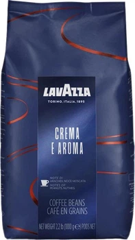 Кава в зернах смажена зернова Lavazza Crema e Aroma Espresso 1 кг лавацца крема арома натуральна кофе суміш арабіки та робусти для кавомашини еспресо кавоварки капучино лате для дому офісу з насиченим ароматом інтенсивним смаком кремовою пінкою