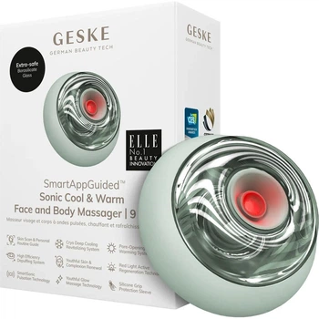 Массажер для лица GESKE Sonic Cool&Warm Face and Body Massager 9в1 Green (HB0202) [176786]