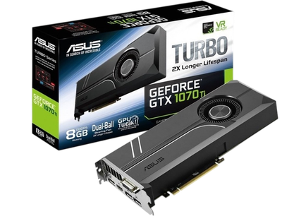 Відеокарта GeForce GTX 1070 Ti 8GB Asus Turbo (TURBO-GTX1070TI-8G) Б/В