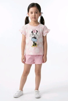 Дитячий літній костюм Minnie Mouse для дівчинки 98 см/3 роки, C&A рожевий