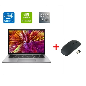 Мобильная рабочая станция HP zBook Firefly G10 / 14" (1920x1200) IPS / Intel Core i7-1355U (10 (12) ядер по 3.7 - 5.0 GHz) / 16 GB DDR4 / 512 GB SSD / nVidia RTX A500, 4 GB GDDR6, 64-bit / TouchID / WebCam / Windows 11 б/у + Подарок Мышь / USB