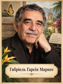 Портрет "Габріель Гарсія Маркес", розмір 30х40 - А3