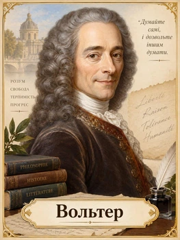 Портрет "Вольтер", розмір 30х40 - А3