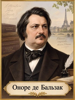 Портрет "Оноре де Бальзак", розмір 30х40 - А3