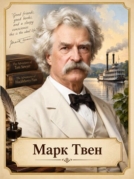 Портрет "Марк Твен", розмір 30х40 - А3