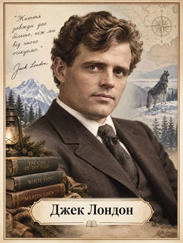 Портрет "Джек Лондон", розмір 30х40 - А3