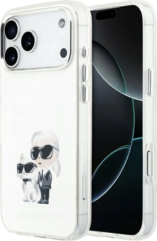 Чохол Karl Lagerfeld IML Aquarelle Karl & Choupette & Logo MagSafe для Apple iPhone 17 Pro Max White (3666339531362)