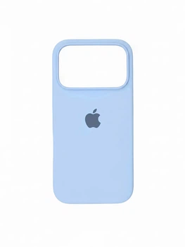 Чехол для iPhone 18 Pro Max силиконовый Soft-touch Silicone Case Full Size (AA) Light Blue