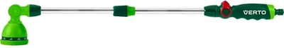 Ручной ороситель Verto, 1/2"-3/4", высота 77-113 см, 10 режимов полива, удобная регулировка напора воды большим пальцем.