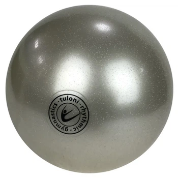 Мяч для гимнастики Tuloni Glitter HV Ball 190мм 420г T0869 серебристый
