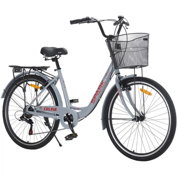 Велосипед AL 26" Spark CITY CELINE рама 17" світло-сірий (239981)