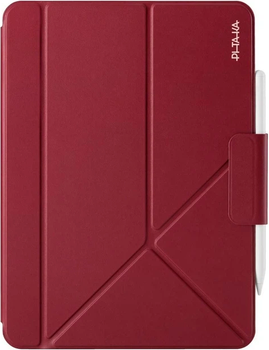 Чохол для планшета PITAKA Folio 3 для Apple iPad Air 11" (M4)/Apple iPad Air 11" (M3)/Apple iPad Air 11" (M2)/Apple iPad Air 5/Apple iPad Air 4 Бордовий (0741654370872)