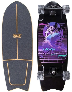 Круїзер серфскейт NKX Wide Surfskate Series Black 30" (nkx480)
