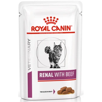 Лікувальний корм Royal Canin Renal Feline Beef Pouches 85 г (40310010) x12 шт.