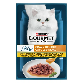 Консервированный корм Purina Gourmet Perle Mini Fillets Chicken С курицей 85 г (8445291188266) x26 шт.