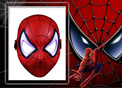 Маска Людина-Павук Spider-Man з підсвіткою 17 на 22 см червоний