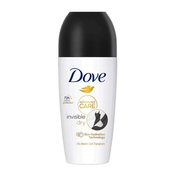Антиперспірант жіночий кульковий Dove Невидимий 50 мл