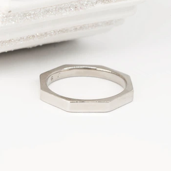 Кольцо из медицинского золота Белое Золото Минимализм – Xuping, 2 мм, арт. 60323