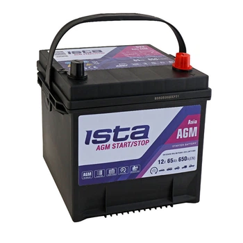 Автомобильный аккумулятор ISTA AGM Asia 65Ah 650A R+ (QTF35AGM12V65)