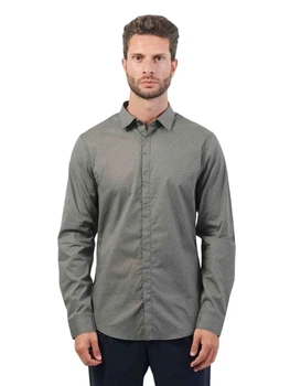 Рубашка хлопковая мужская Armani Exchange 846227723 XL Зеленая (1162565892)