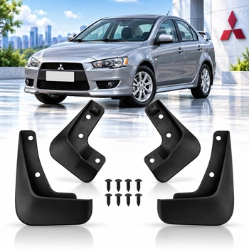 Бризковики для Mitsubishi Lancer EX (X) 2010-2016 Модельні Комплект 4 шт (OEM: MZ380400EX, MZ380401EX)