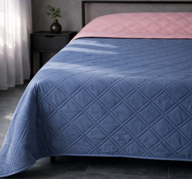 Покрывало U-tek Двуспальное 210x220 см Аквастоп Blush Pink & Sky Blue (QBBPSB2122)