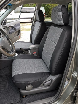 Чехлы на сиденья Мерседес W203 С-Клас (Mercedes C-Class W203) 2000-2007, модельные, тканевые, комплект, серые