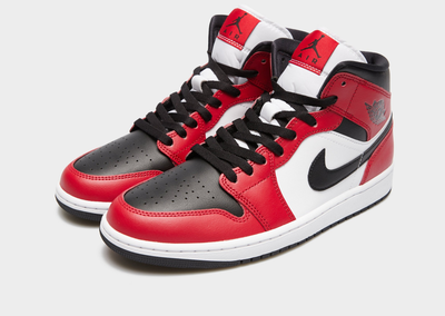 Кроссовки Air Jordan 1 Mid «Chicago Black Toe» 554724-069 (9us/27см 42.5eur)