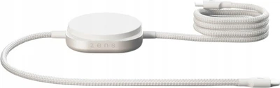 Комплект заряджання Zens Charging Cable USB-C–USB-C Pro 2 Qi2 140W + 15W Білий (0860012606078)