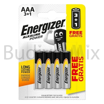 Батарейки ENERGIZER AAA Alkaline Power лужна 3+1 шт