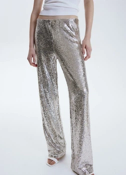 Штани H&M 18451 Сріблястий XL (1214)