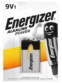 Батарейка крона ENERGIZER Alkaline Power 9V 6LR61 1 шт. бл