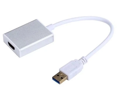 Переходник USB 3.0 (M) - HDMI (F),, White Dynamode 000357371