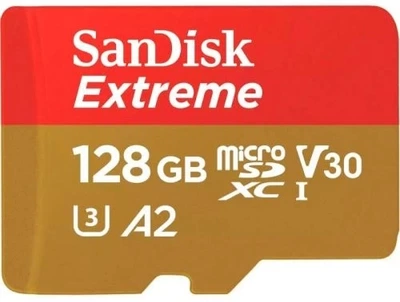 Карта пам'яті microSDXC, 128Gb, Extreme, Сlass10 UHS-I A2 U3 V30, SD адаптер SanDisk (2000003578399)