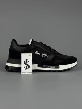 Мужские кроссовки термо Laсoste Elite Active Gore-Tex Black/White 44 (28см)