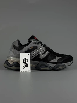 Мужские кроссовки термо NB 9060 Gore-Tex Black Gray 45 (29см)