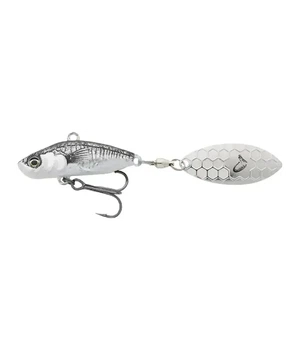 Тейл-спиннер Savage Gear 3D Sticklebait Tailspin 80mm 18.0g Black Silver