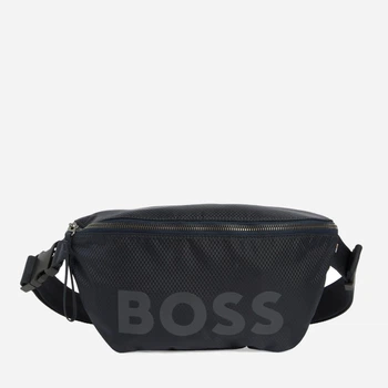 Сумка на пояс бананка чоловіча тканинна Hugo Boss 600373837 Синя (1159844516)