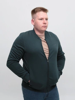 Толстовка чоловіча зелена на флісі 9230-11 2XL